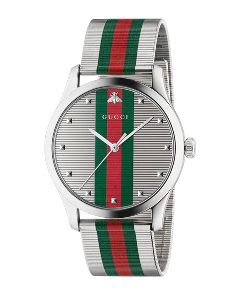 men gucci stainless steel watches.